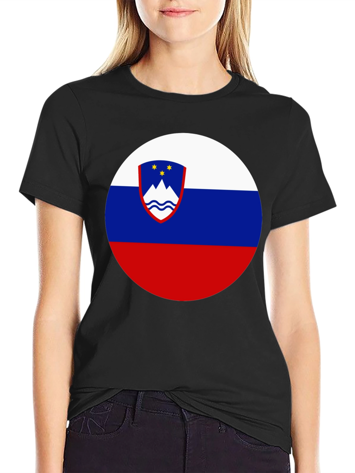 Slovenia Flag T-Shirt | Patriotic Roundel Design