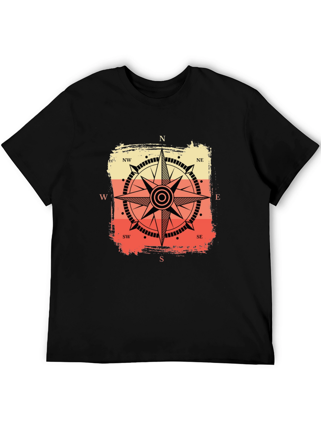 Compass Graphic Tee - Retro Nautical Style