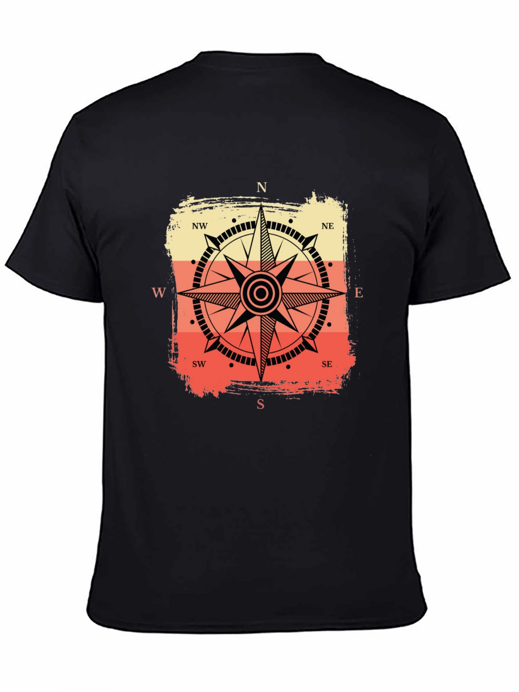 Compass Graphic Tee - Retro Nautical Style