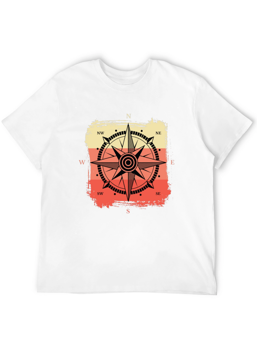 Compass Graphic Tee - Retro Nautical Style