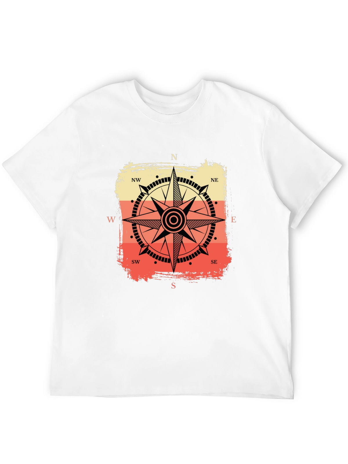 Compass Graphic Tee - Retro Nautical Style