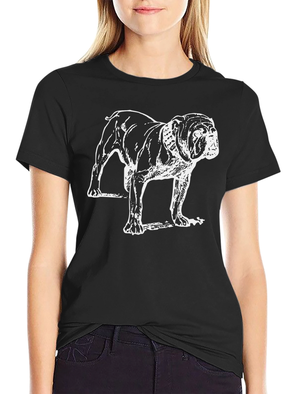 Bulldog Graphic Tee - Mens Black T-Shirt