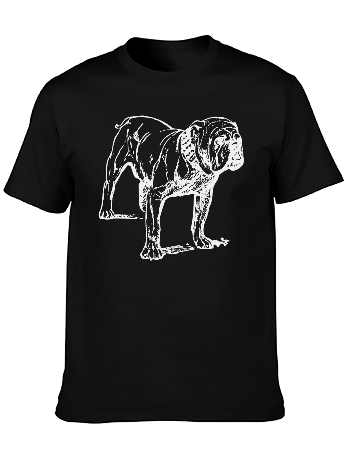 Bulldog Graphic Tee - Mens Black T-Shirt