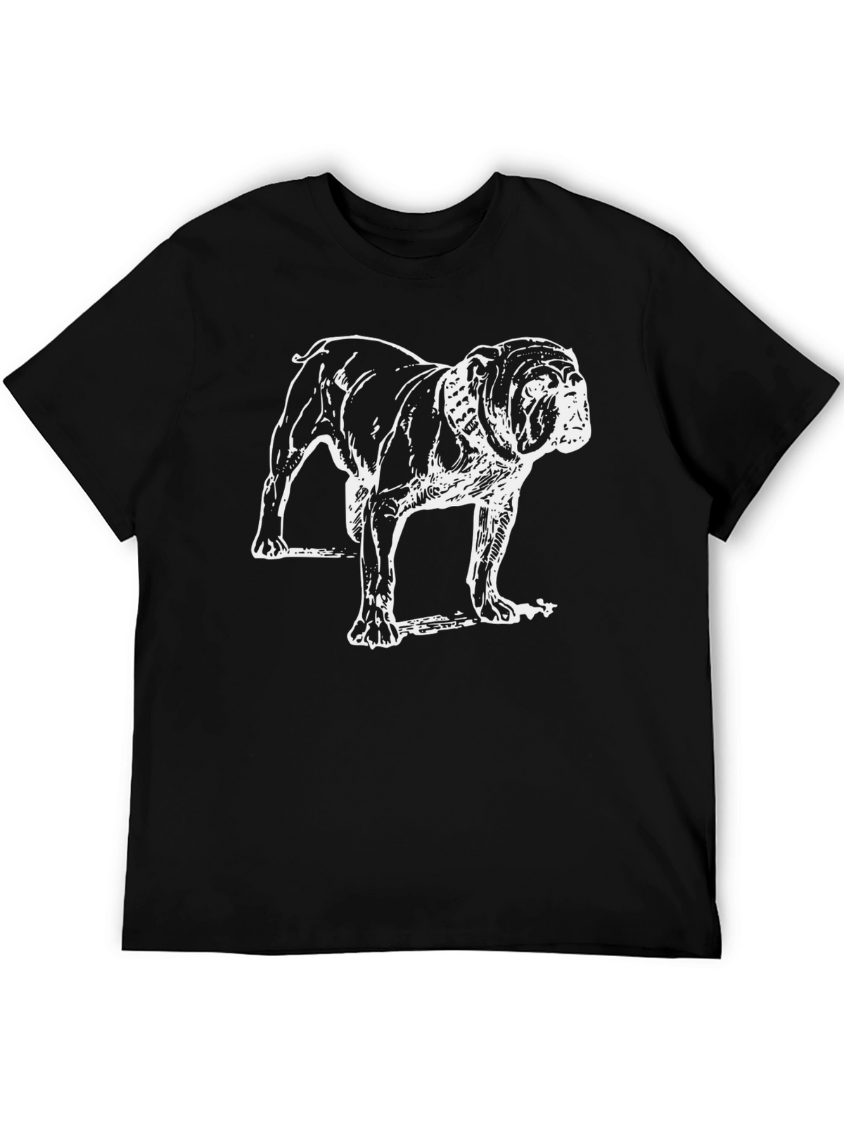 Bulldog Graphic Tee - Mens Black T-Shirt