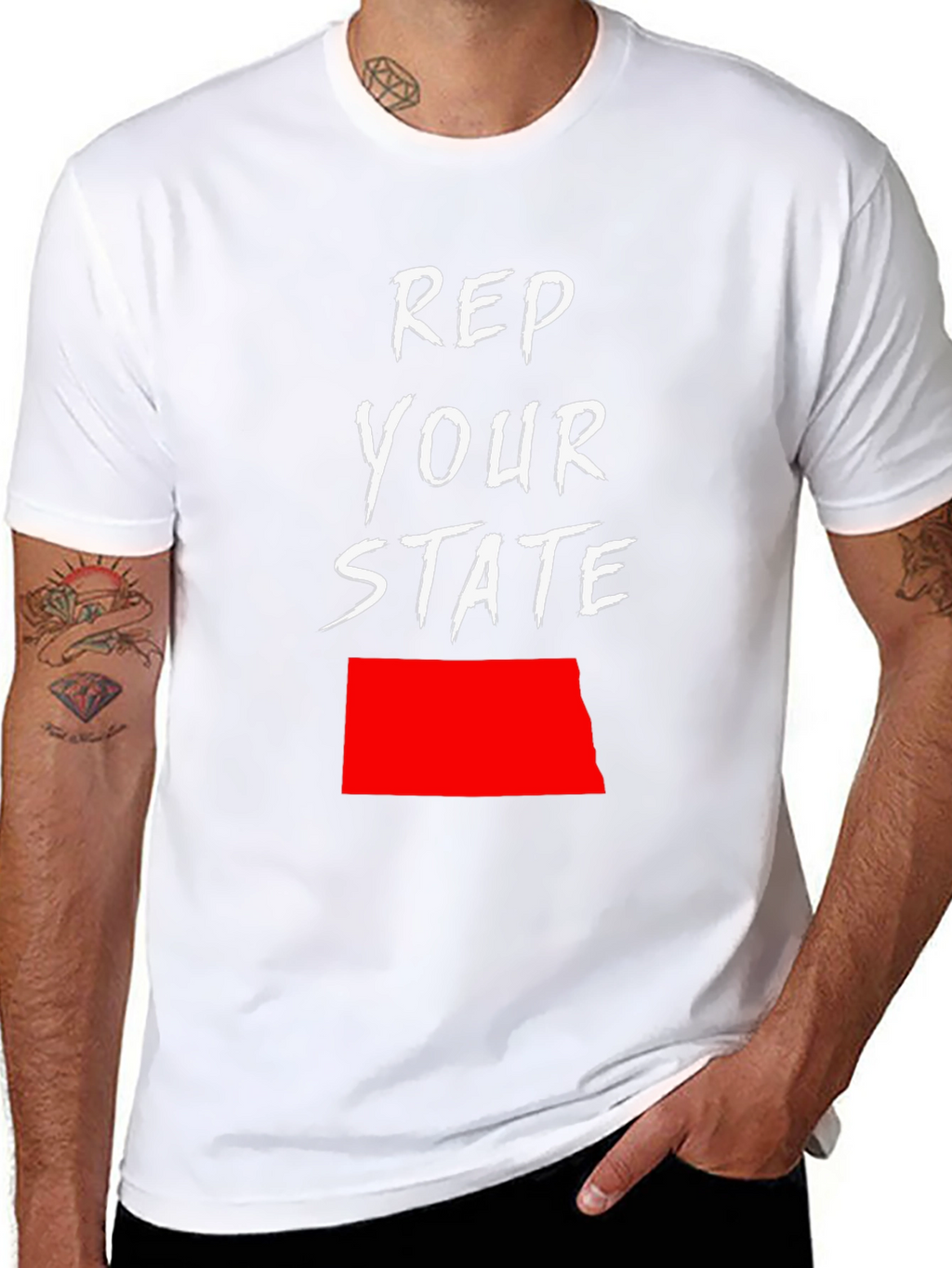 Rep Your State T-Shirt - North Dakota Pride