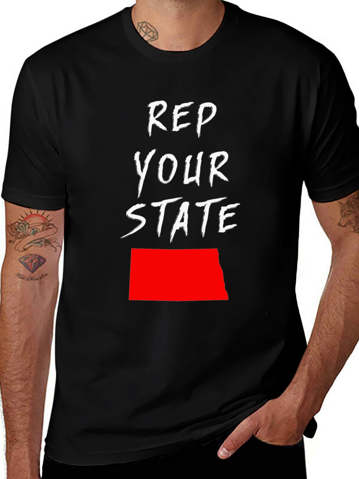 Rep Your State T-Shirt - North Dakota Pride
