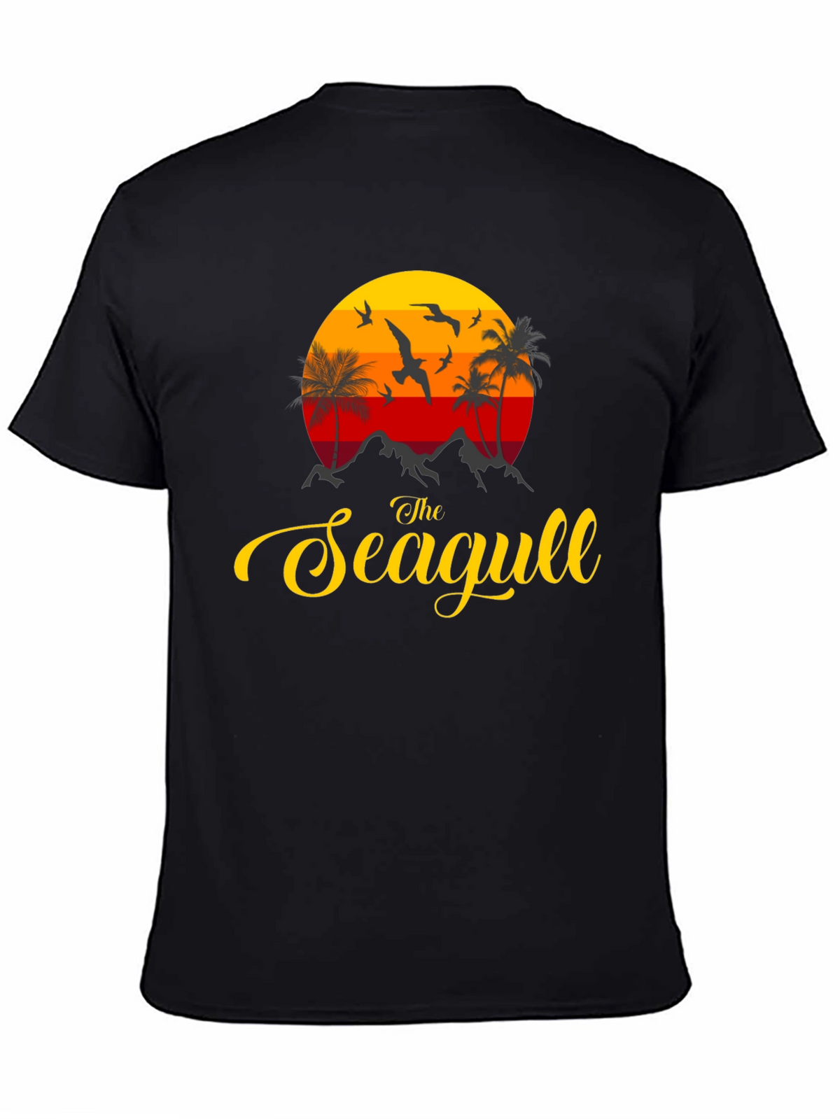 The Seagull Graphic Print Tee - Coastal Vibes