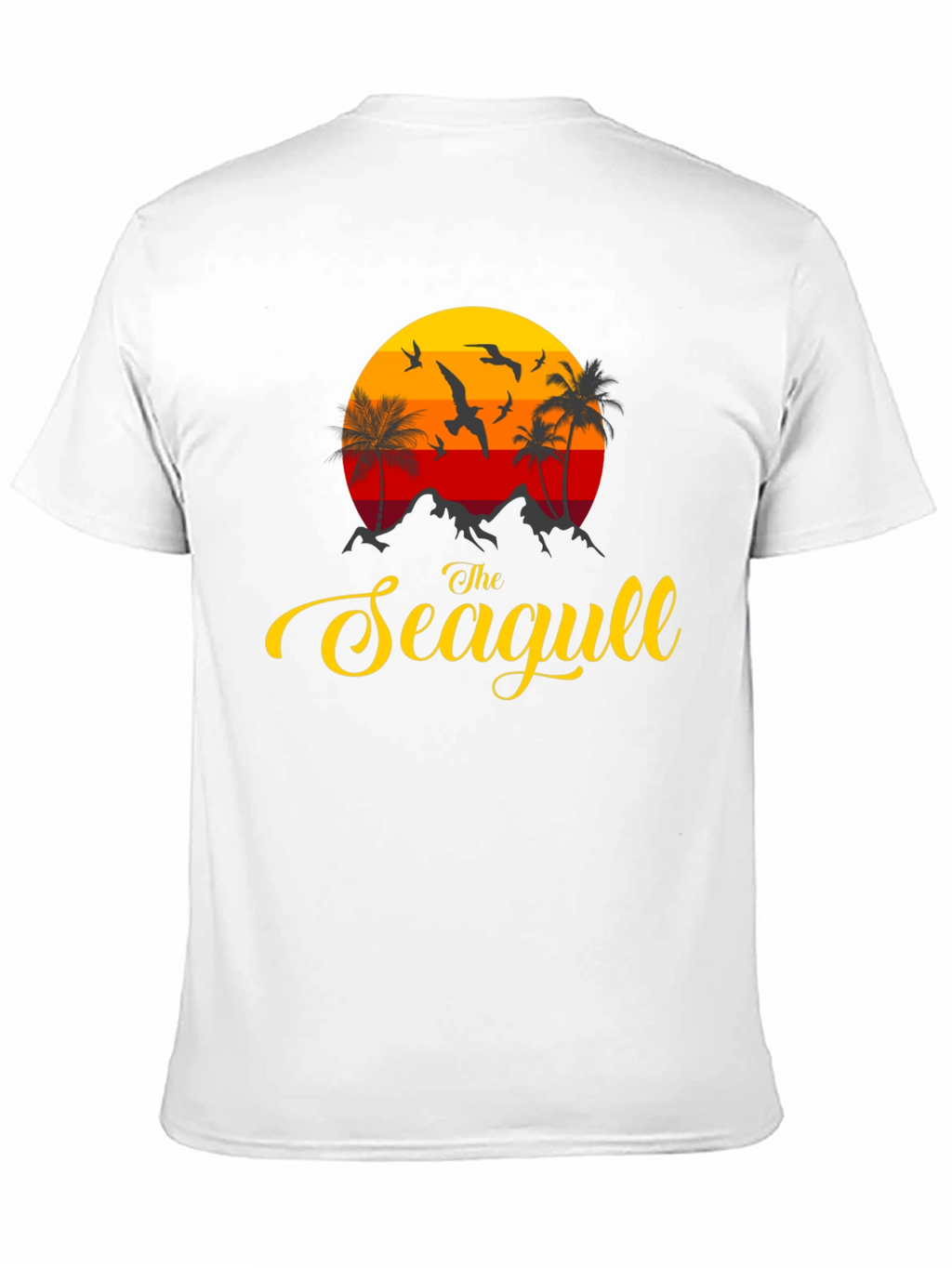 The Seagull Graphic Print Tee - Coastal Vibes