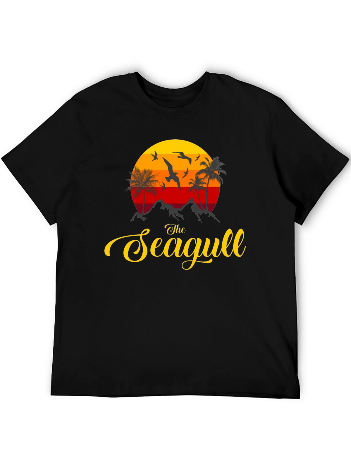 The Seagull Graphic Print Tee - Coastal Vibes