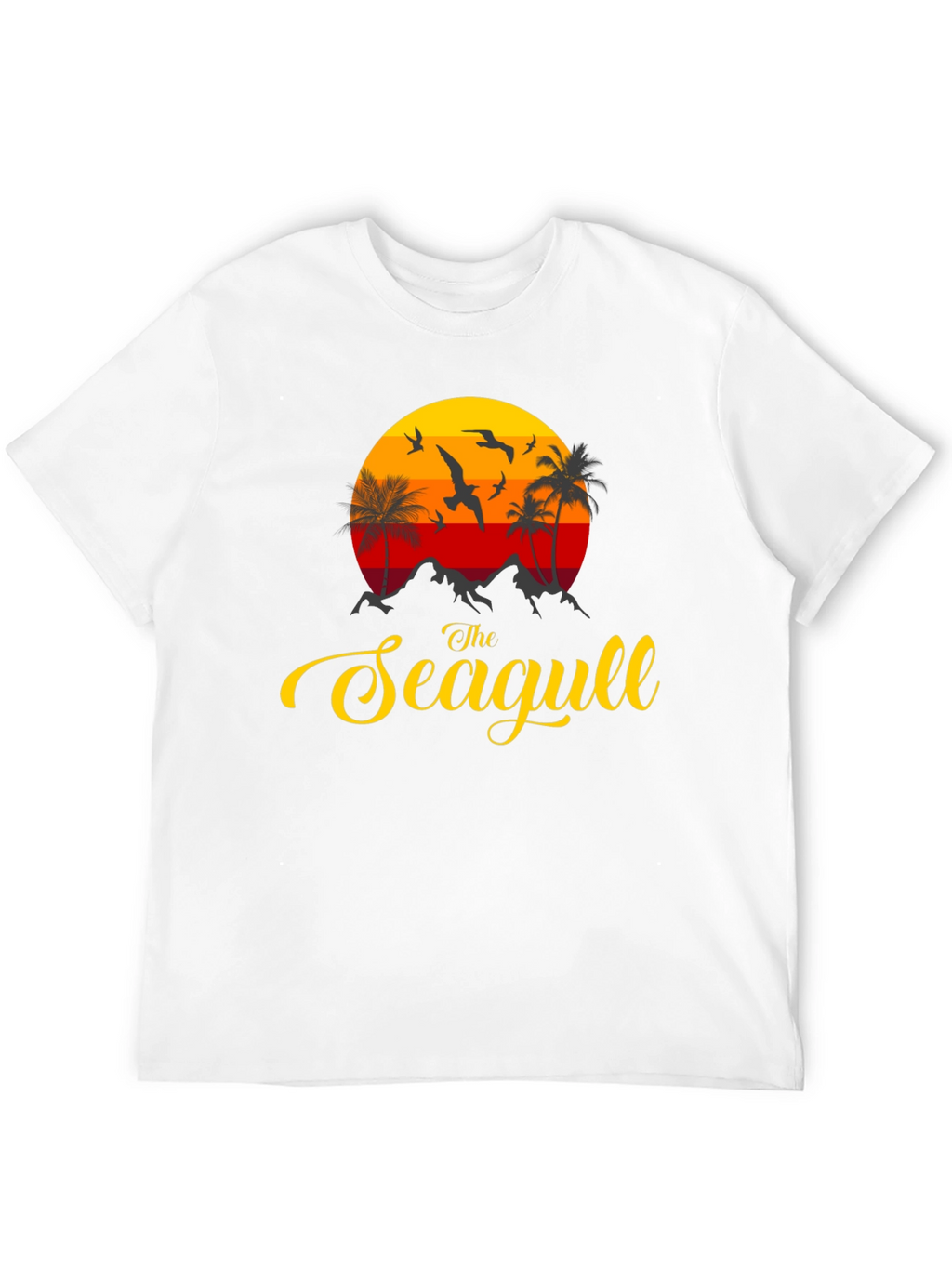 The Seagull Graphic Print Tee - Coastal Vibes
