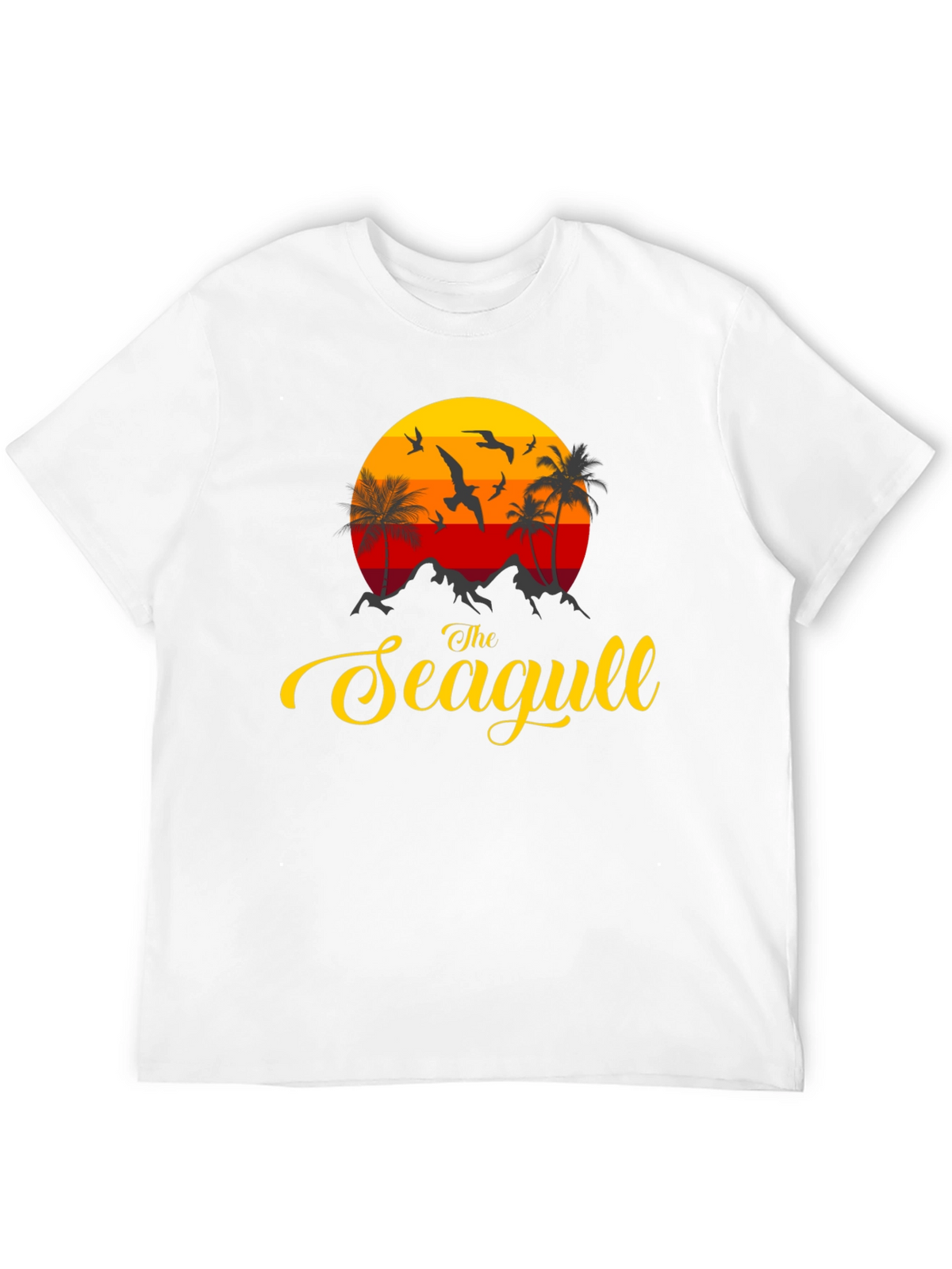 The Seagull Graphic Print Tee - Coastal Vibes