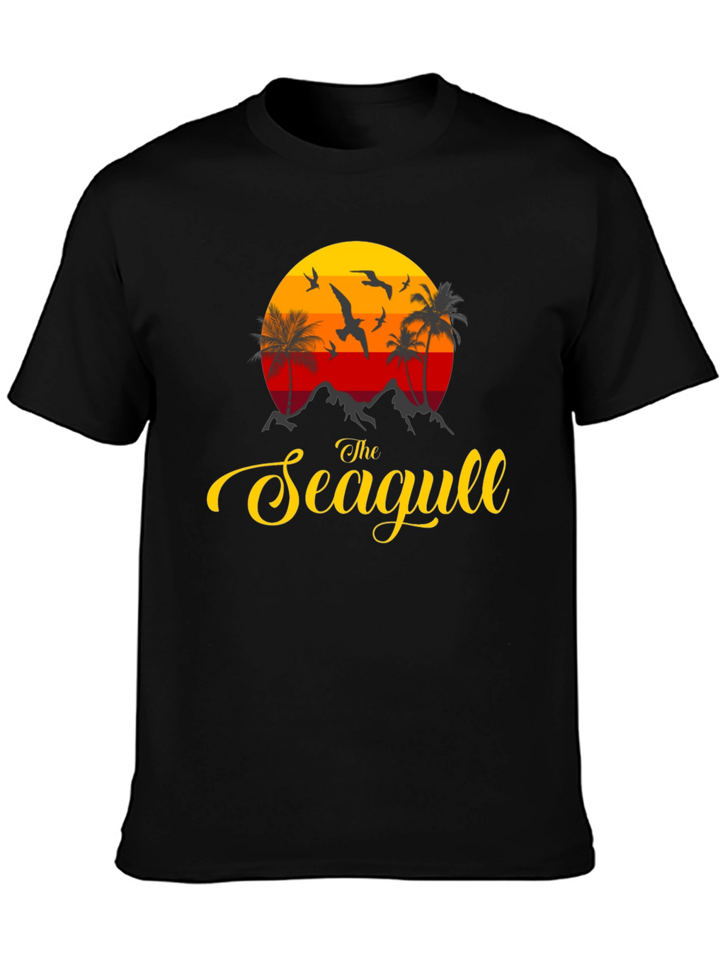 The Seagull Graphic Print Tee - Coastal Vibes