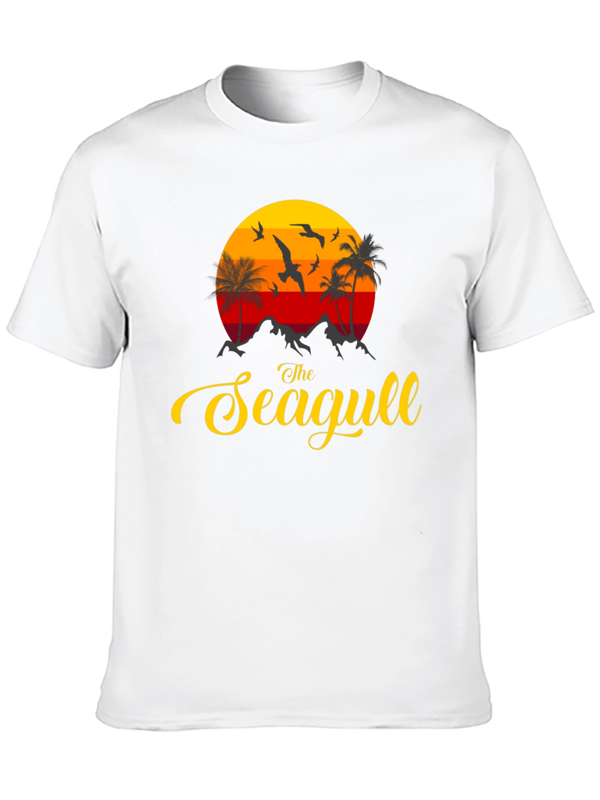 The Seagull Graphic Print Tee - Coastal Vibes