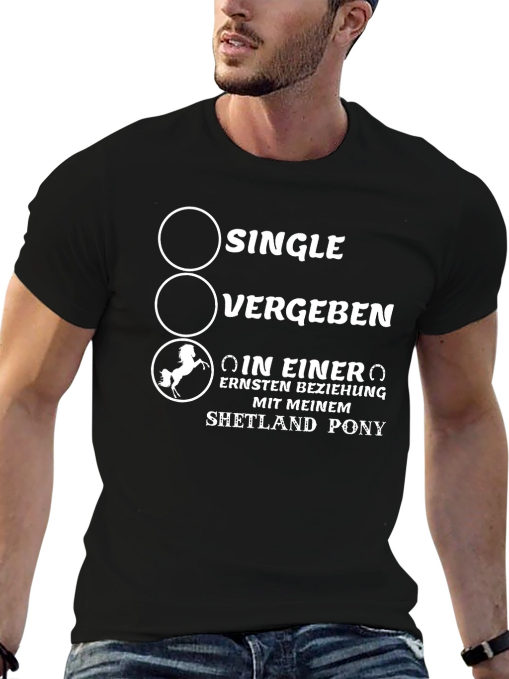 Funny Shetland Pony Relationship T-Shirt