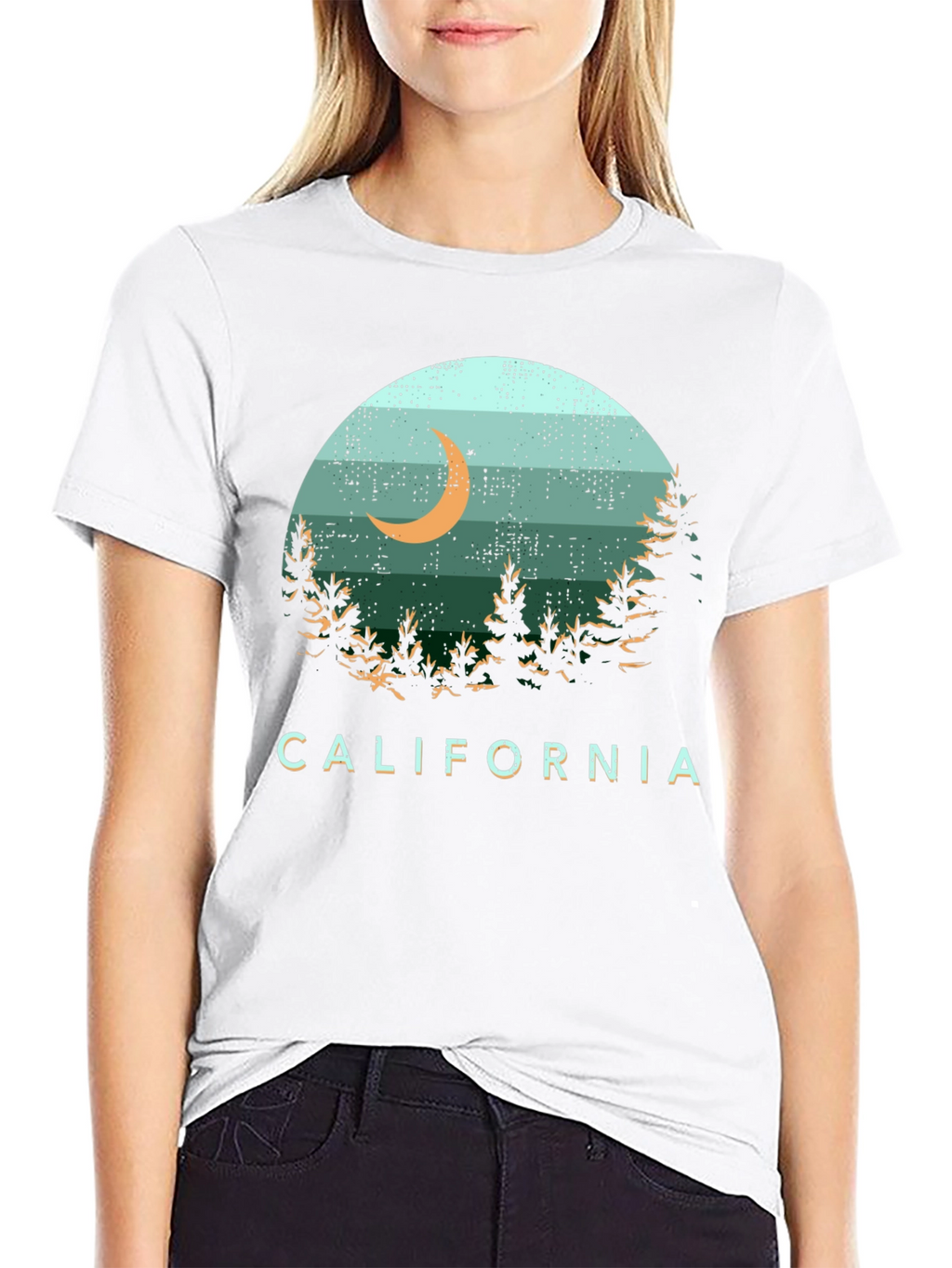 California Night Scene Graphic Tee
