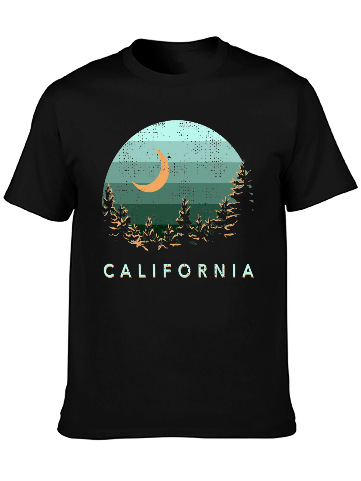 California Night Scene Graphic Tee