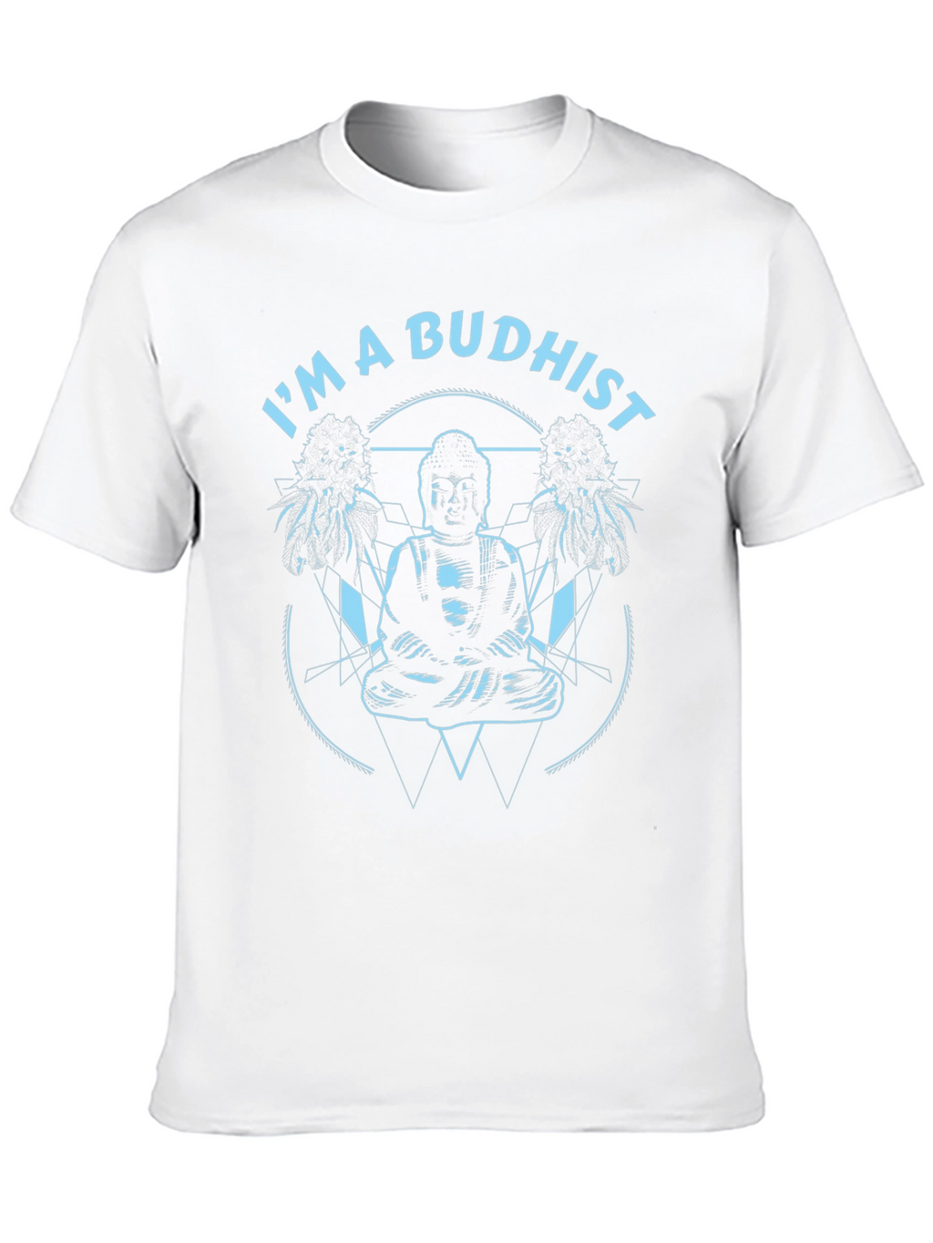 Im a Buddhist Graphic Tee - Black Cotton