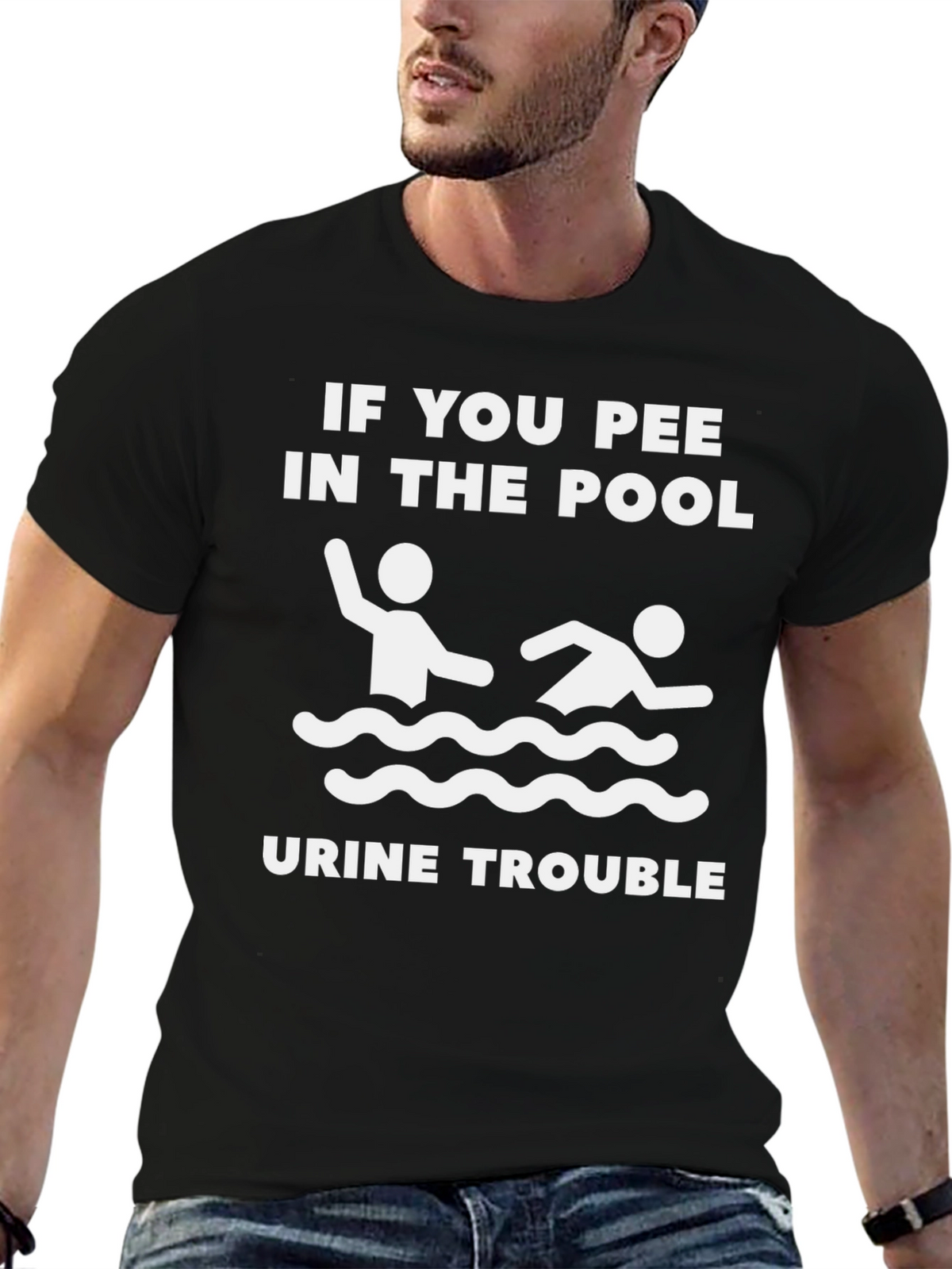 Funny Pool Pee T-Shirt - Urine Trouble