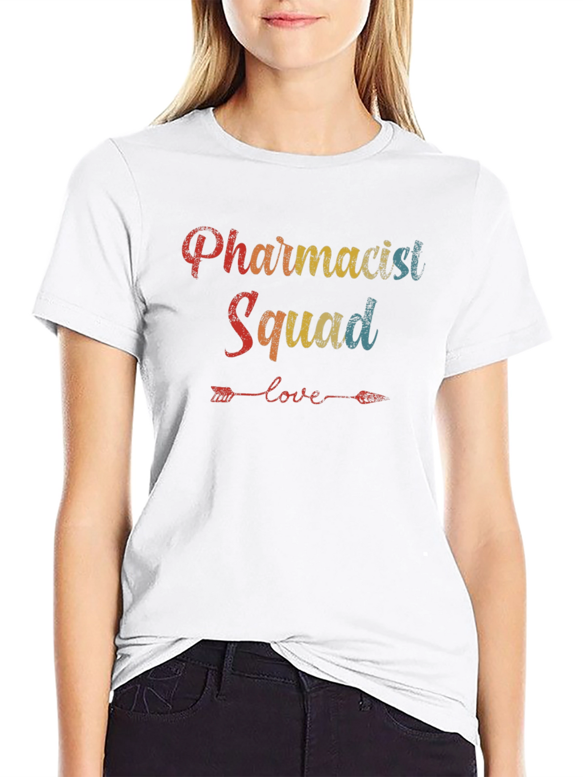 Pharmacist Squad Retro Graphic T-Shirt