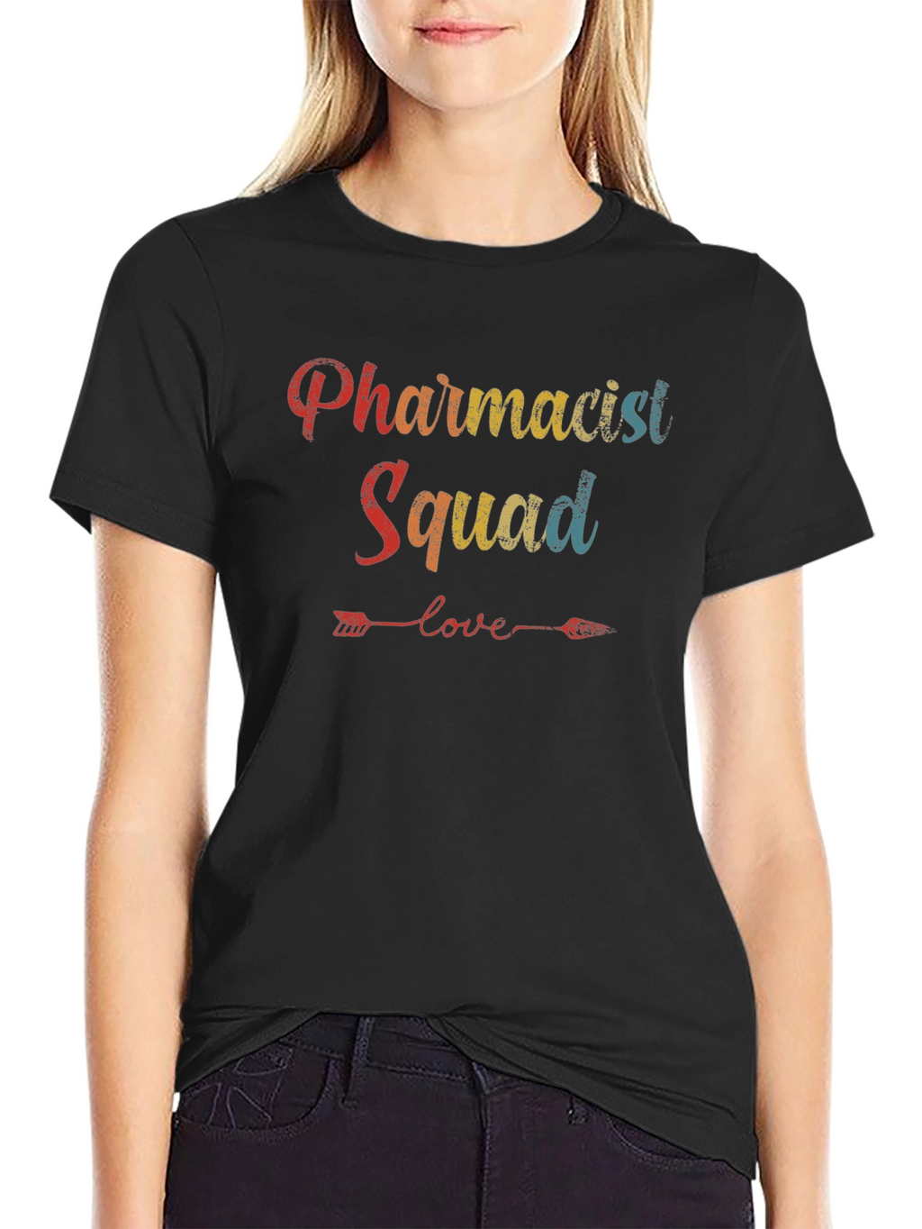 Pharmacist Squad Retro Graphic T-Shirt