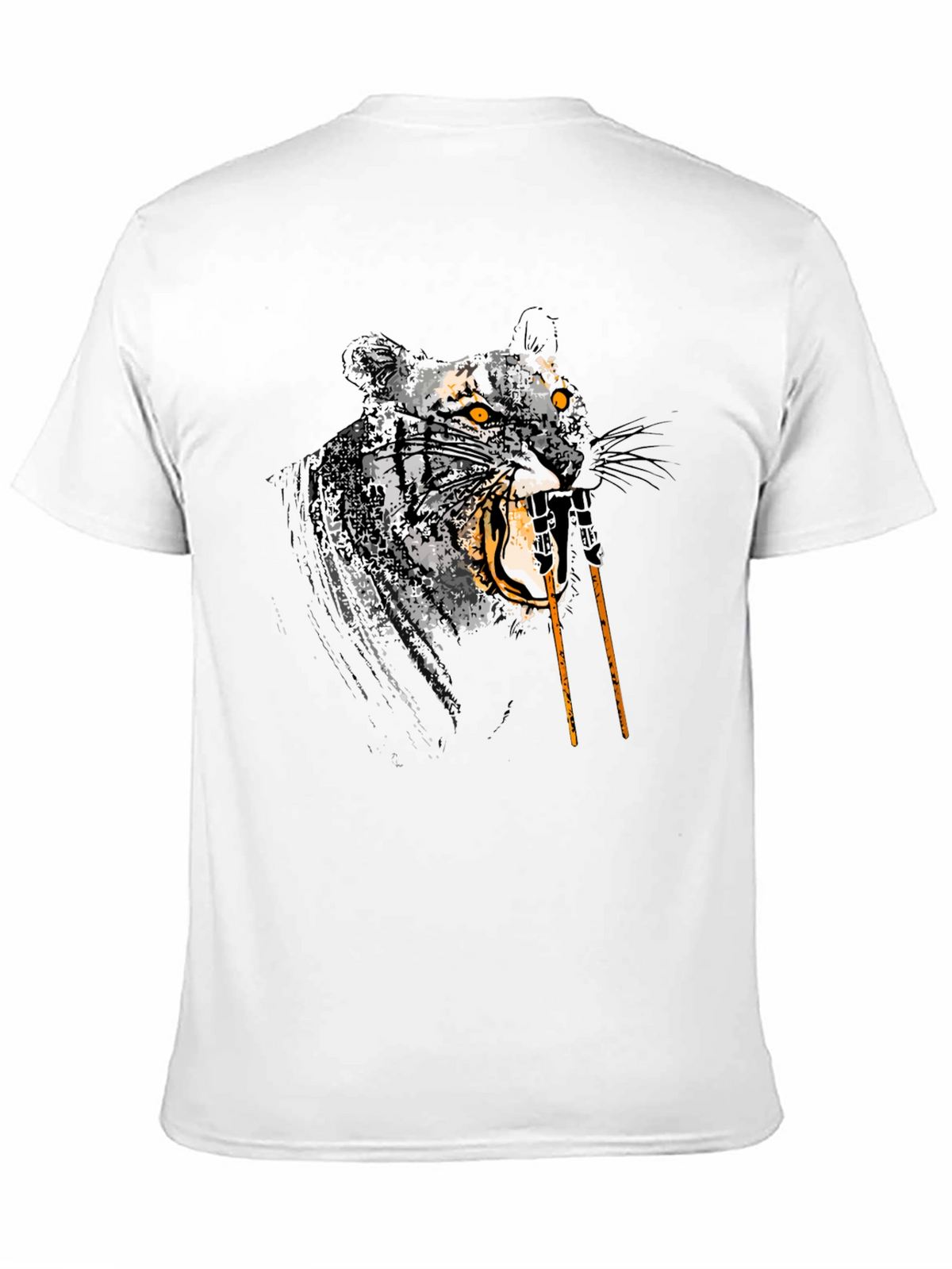 Tiger Graphic Tee - Mens Black T-Shirt