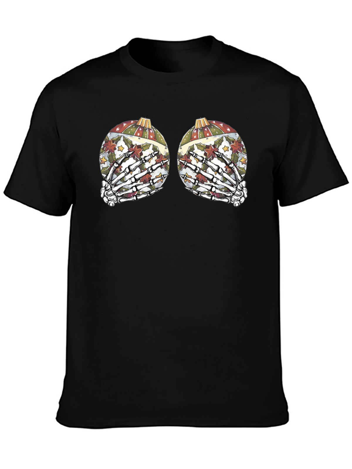 Skeleton Hand Bauble Christmas T-Shirt