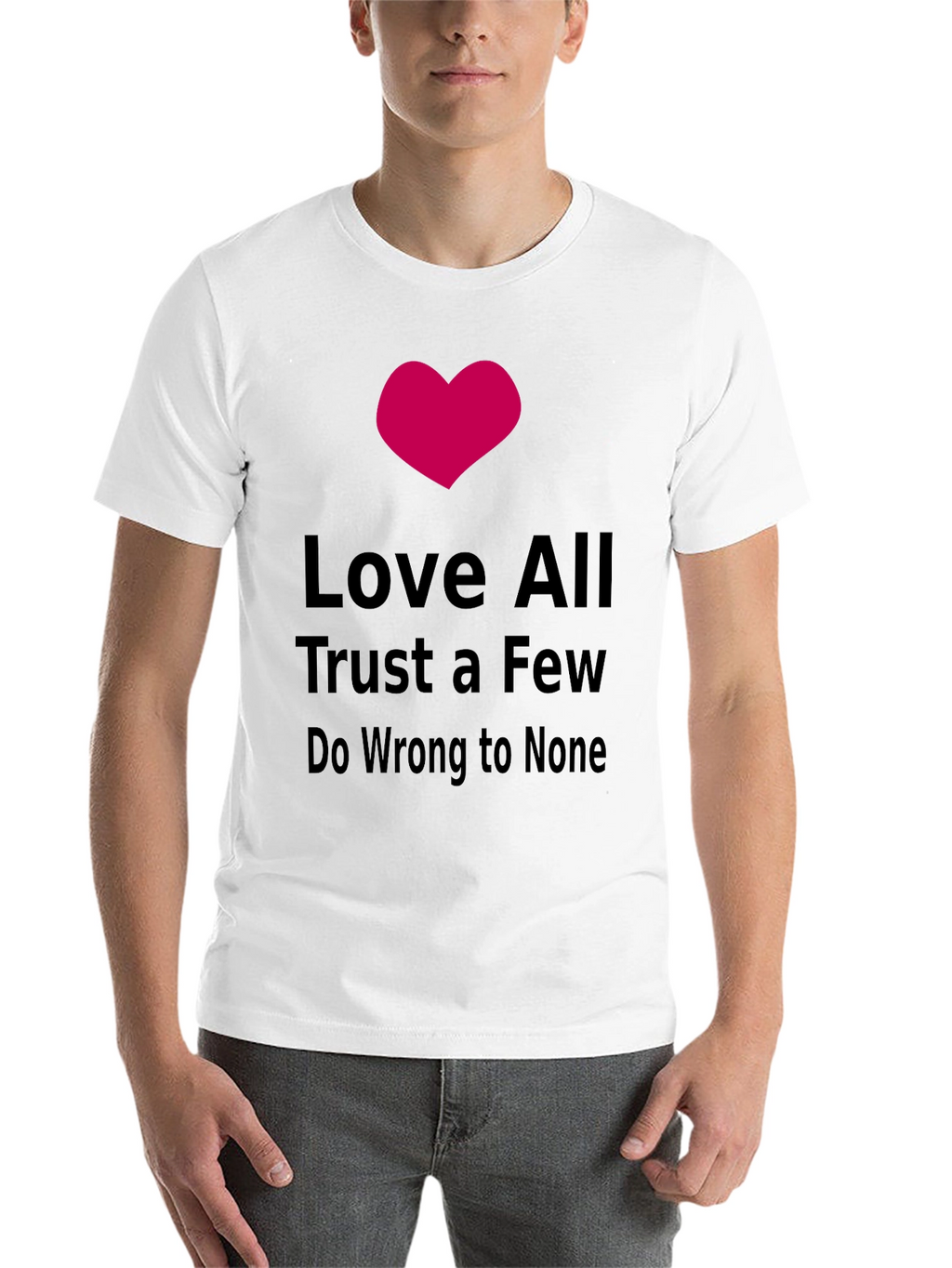 Love All Trust Few Graphic Tee