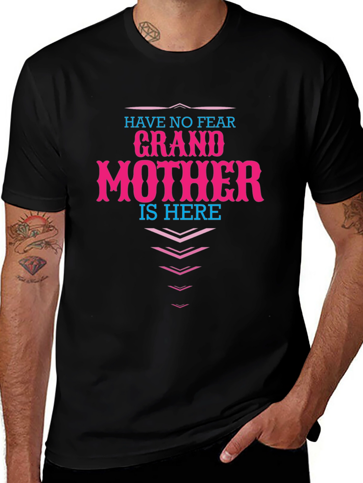 Grandmother Here T-Shirt - Novelty Family Apparel