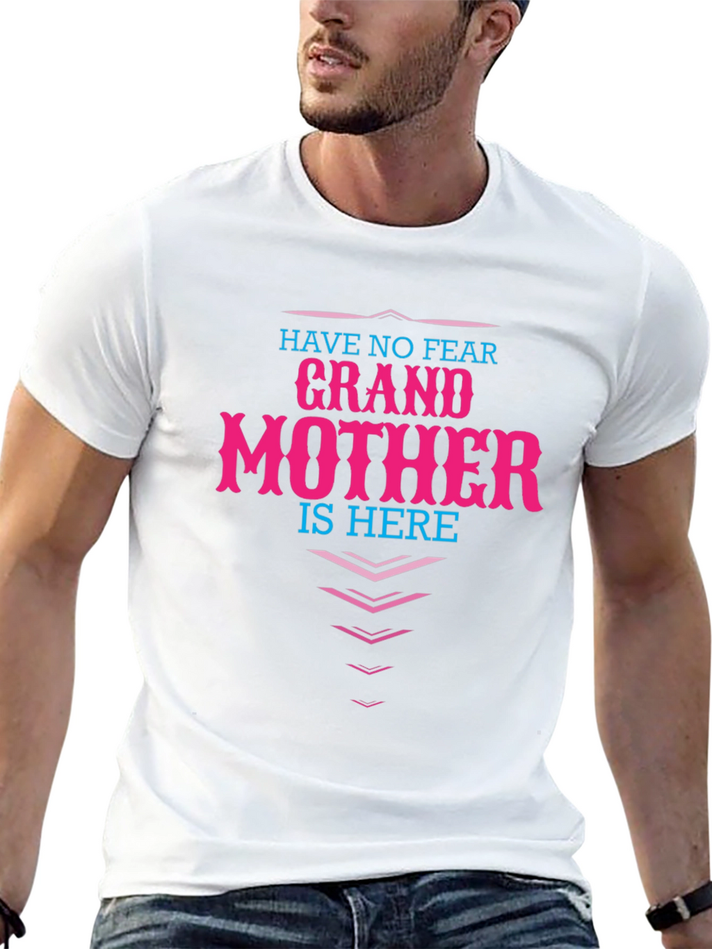 Grandmother Here T-Shirt - Novelty Family Apparel