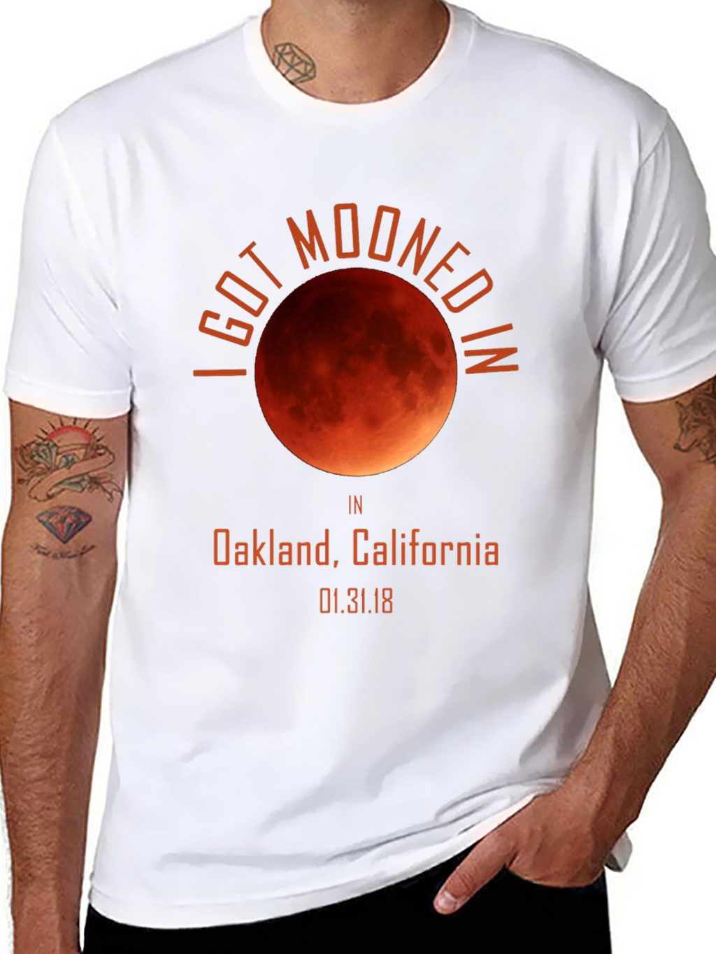 I Got Mooned in Oakland Lunar Eclipse T-Shirt
