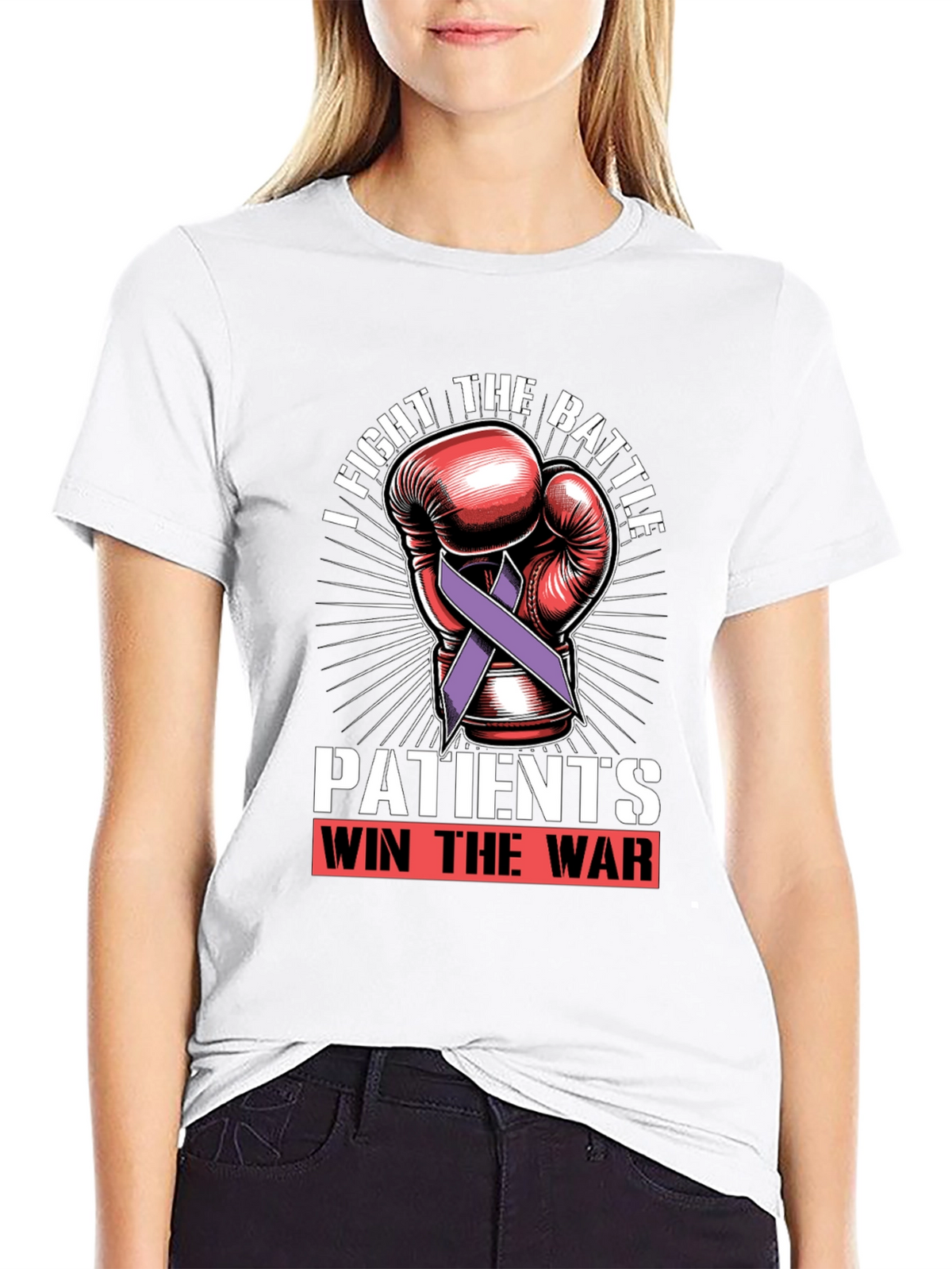 Fight the Battle T-Shirt - Patients Win the War