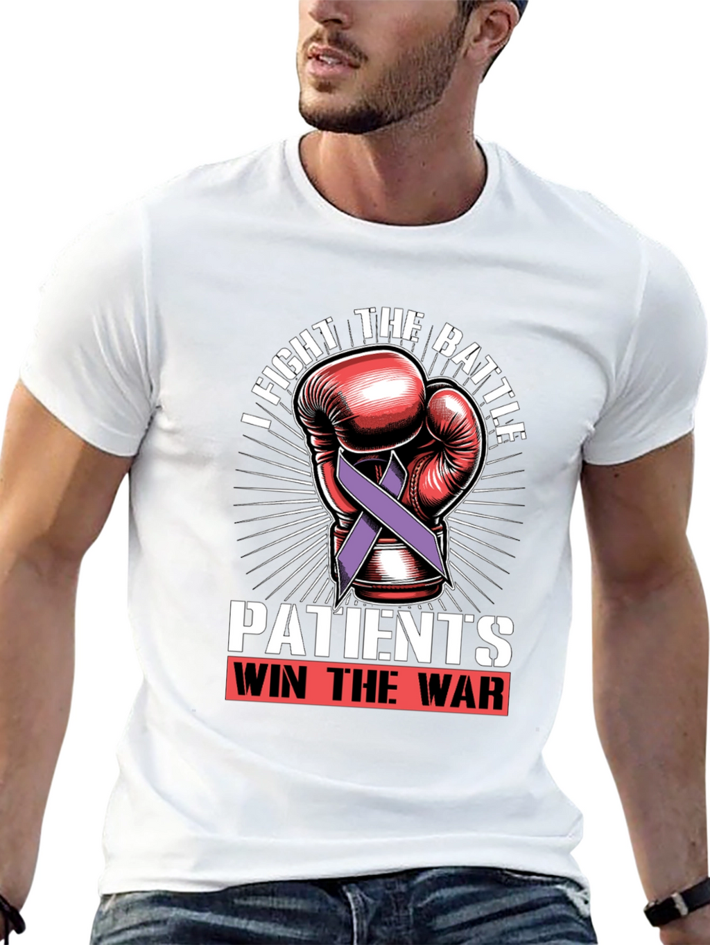 Fight the Battle T-Shirt - Patients Win the War