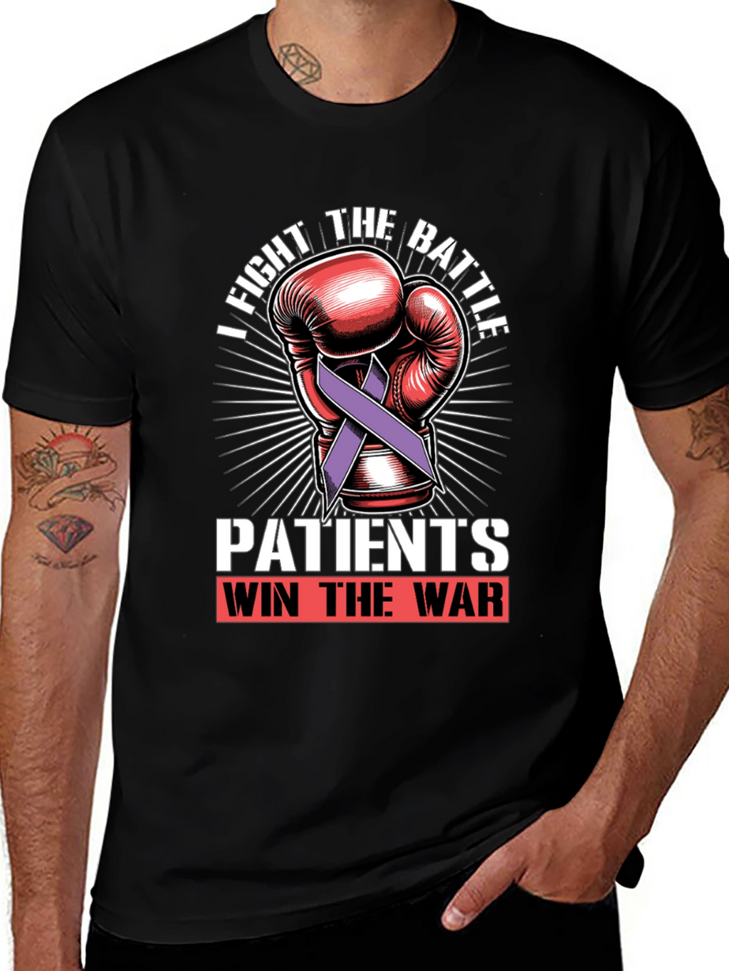 Fight the Battle T-Shirt - Patients Win the War