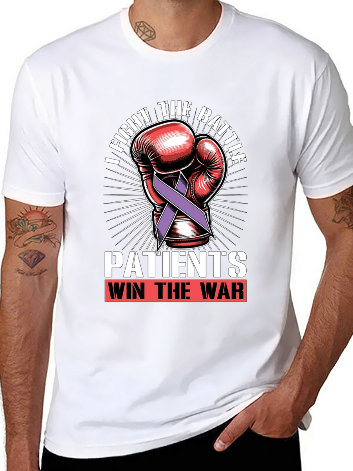 Fight the Battle T-Shirt - Patients Win the War