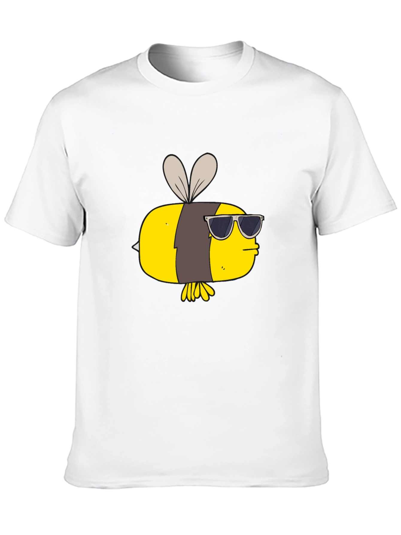 Cool Bee Graphic Tee - Black Cotton T-Shirt