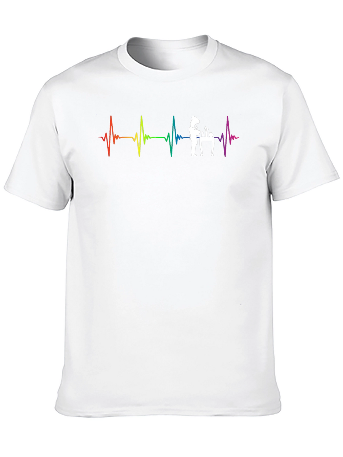 Heartbeat Chef T-Shirt - Culinary Passion Tee