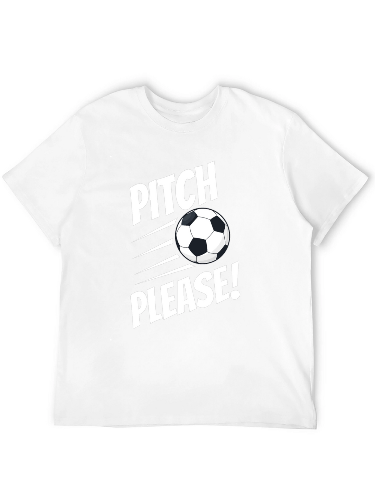 Pitch Please Soccer Graphic Tee - Black Cotton Shirt