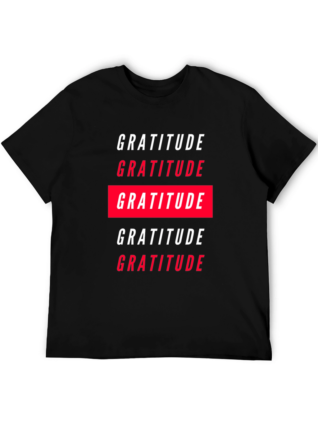 Gratitude Graphic Tee - Black