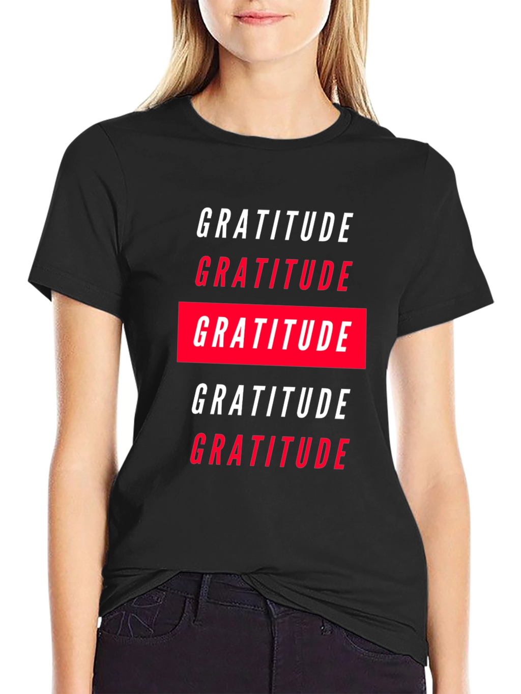 Gratitude Graphic Tee - Black