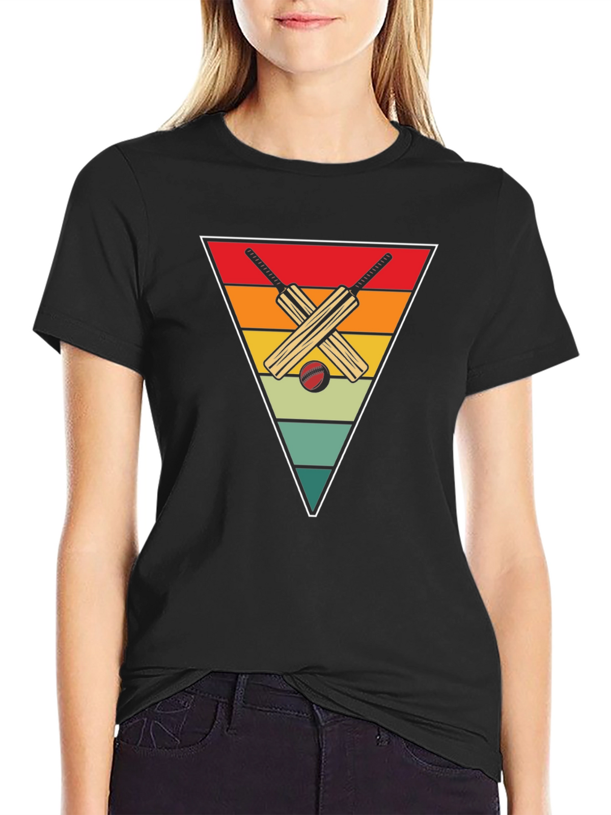 Retro Cricket Bats Graphic Tee