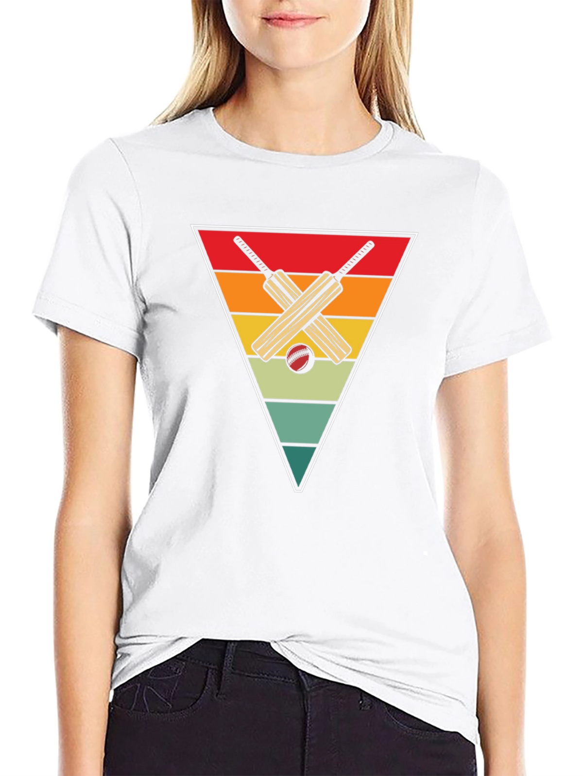 Retro Cricket Bats Graphic Tee
