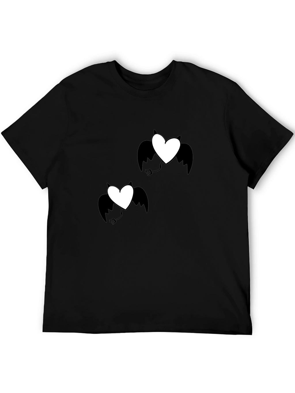 Devil Heart Graphic T-Shirt - Black