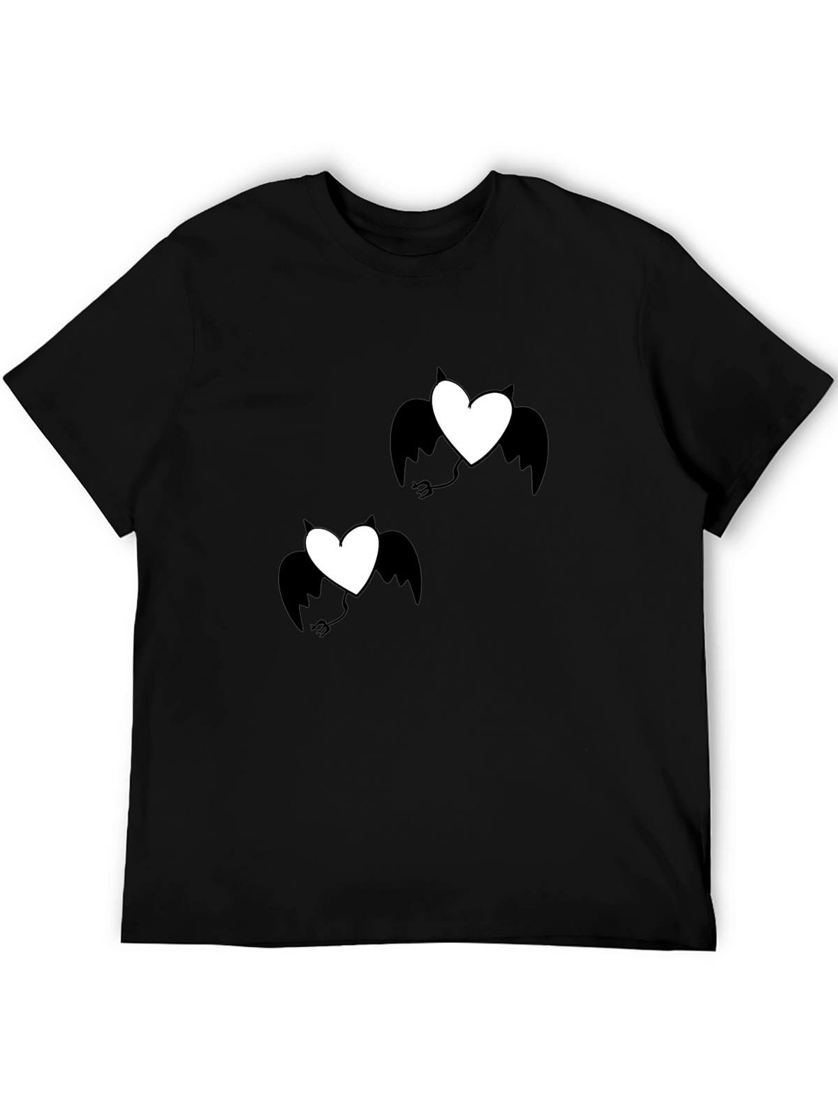 Devil Heart Graphic T-Shirt - Black