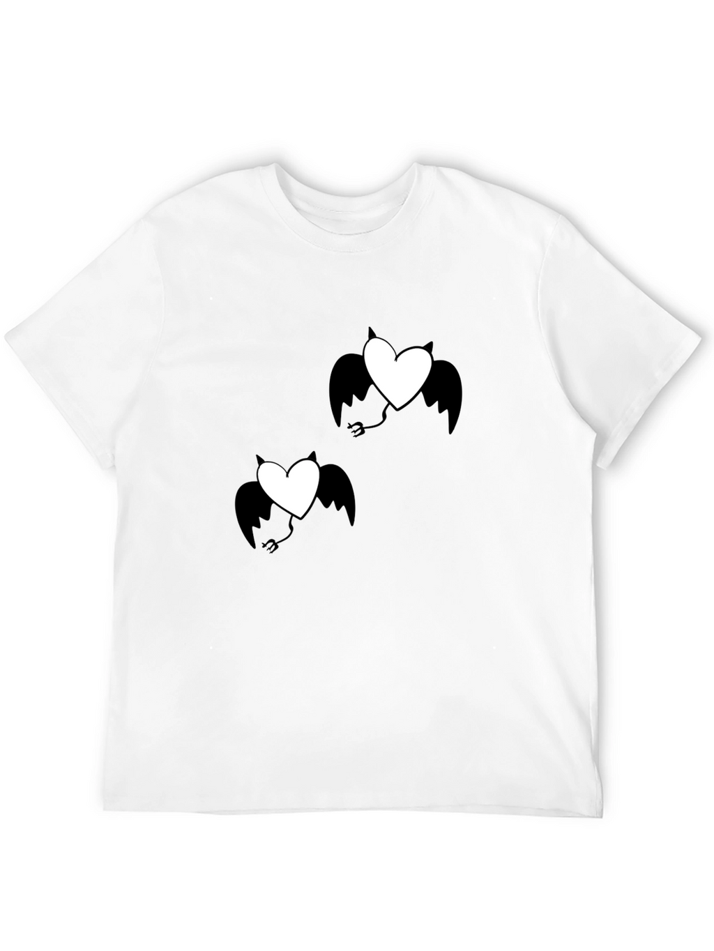 Devil Heart Graphic T-Shirt - Black