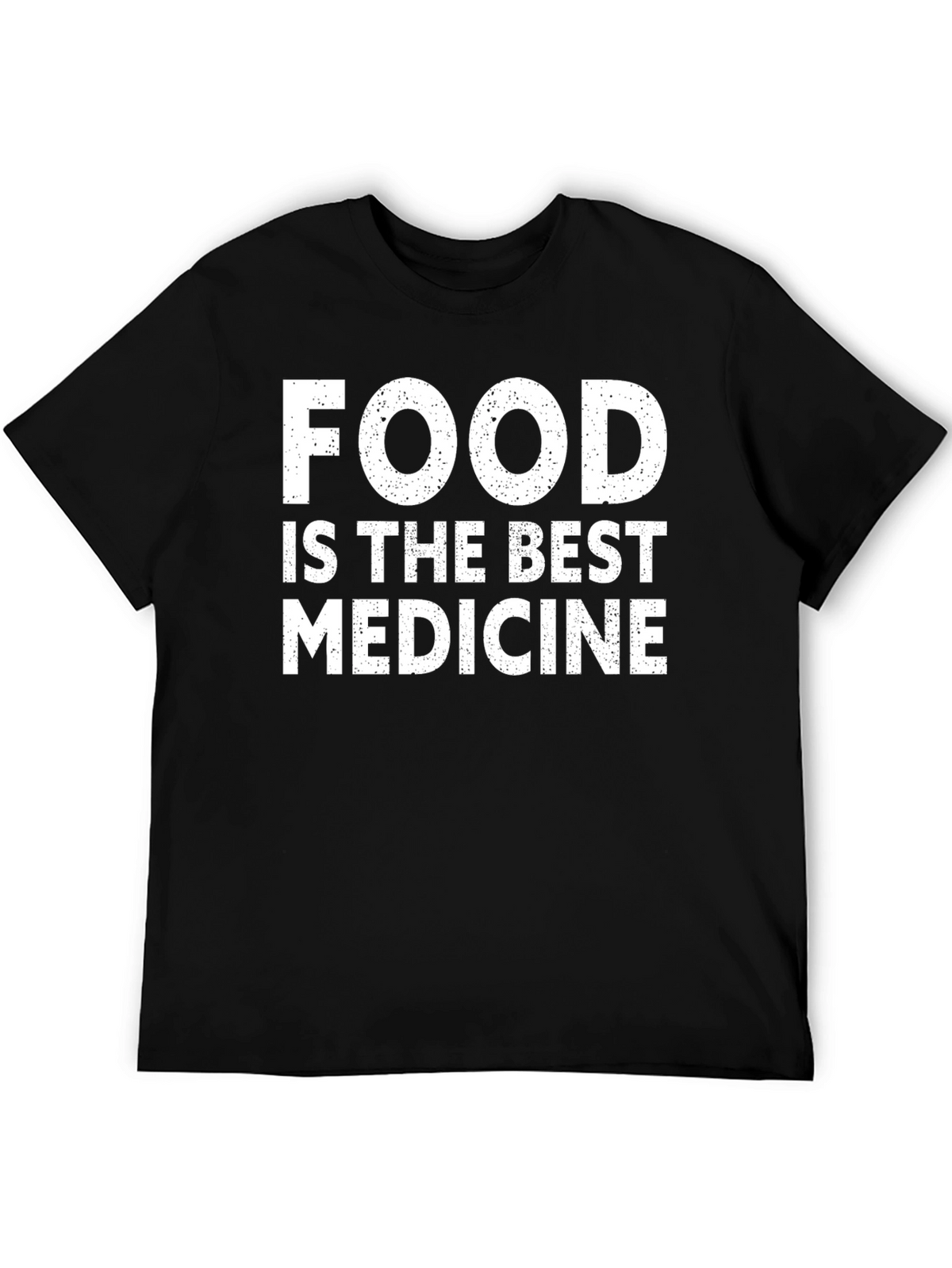 Food is The Best Medicine Black T-Shirt