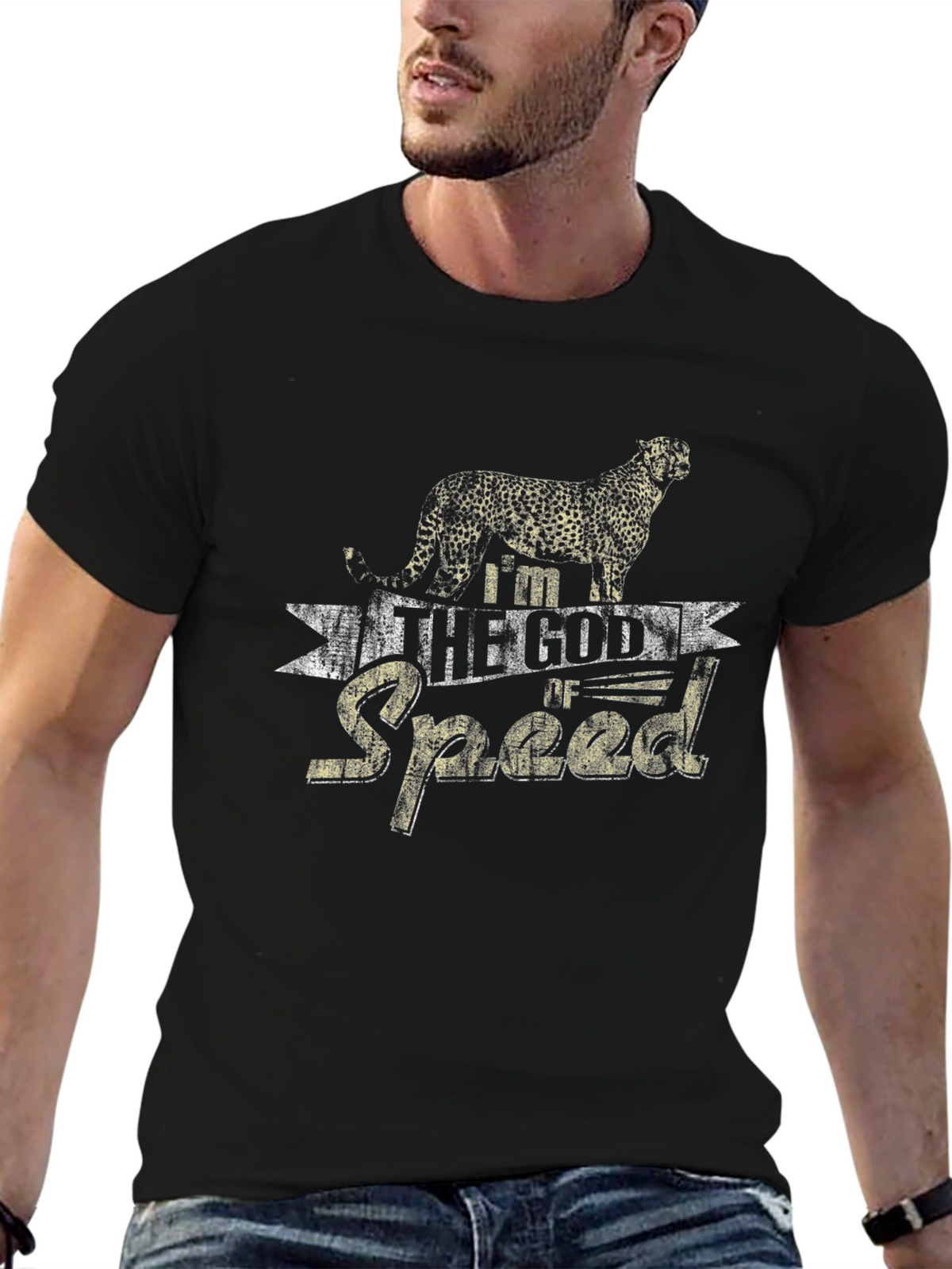Im the God of Speed Cheetah Graphic Tee