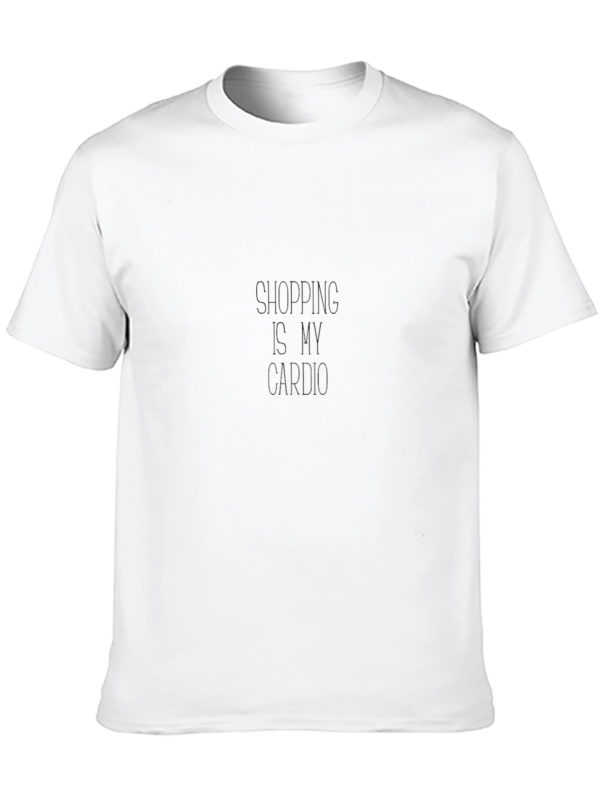 Shopping is My Cardio Black T-Shirt