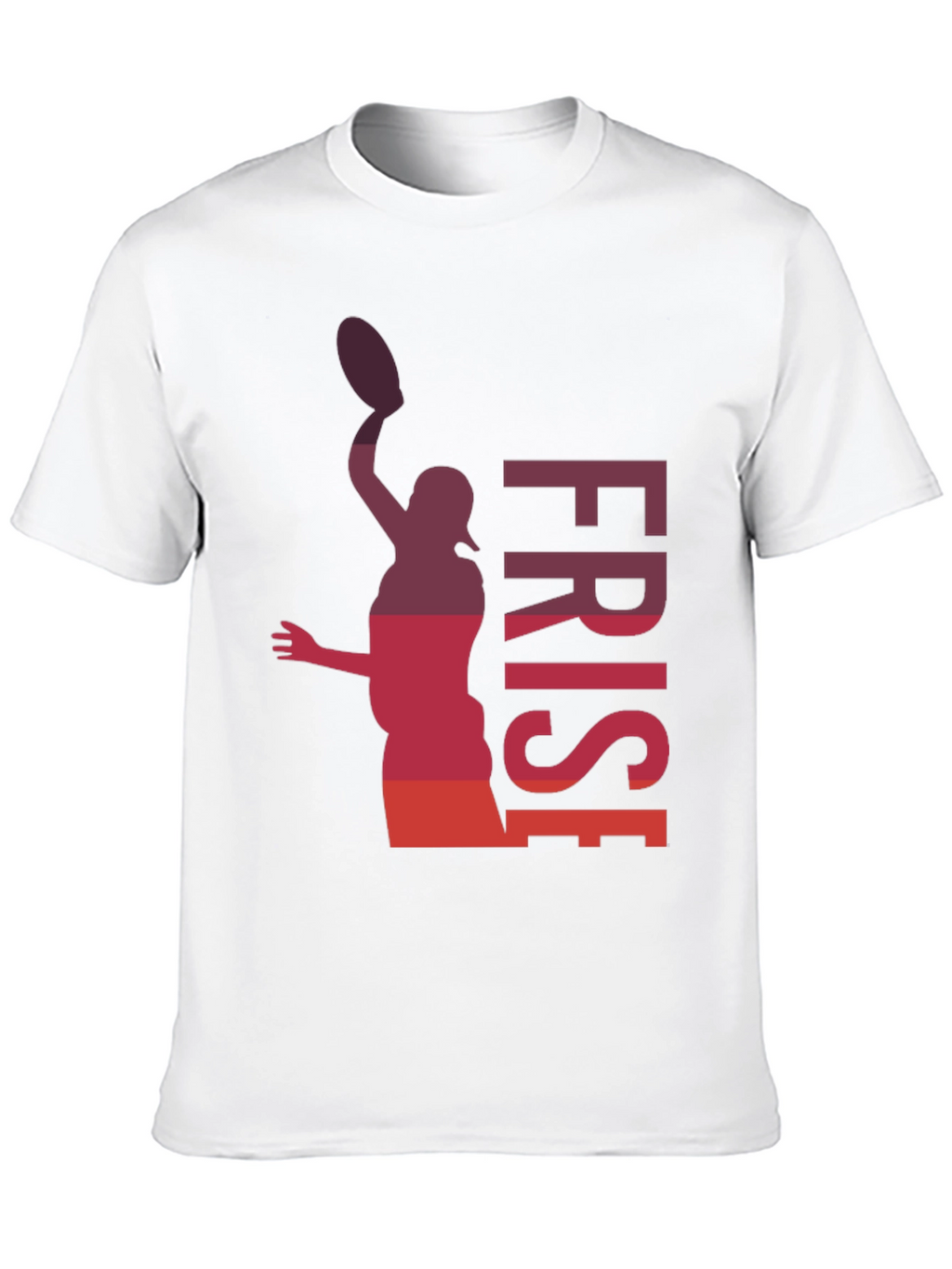 Frisbee Thrower Graphic T-Shirt - Black