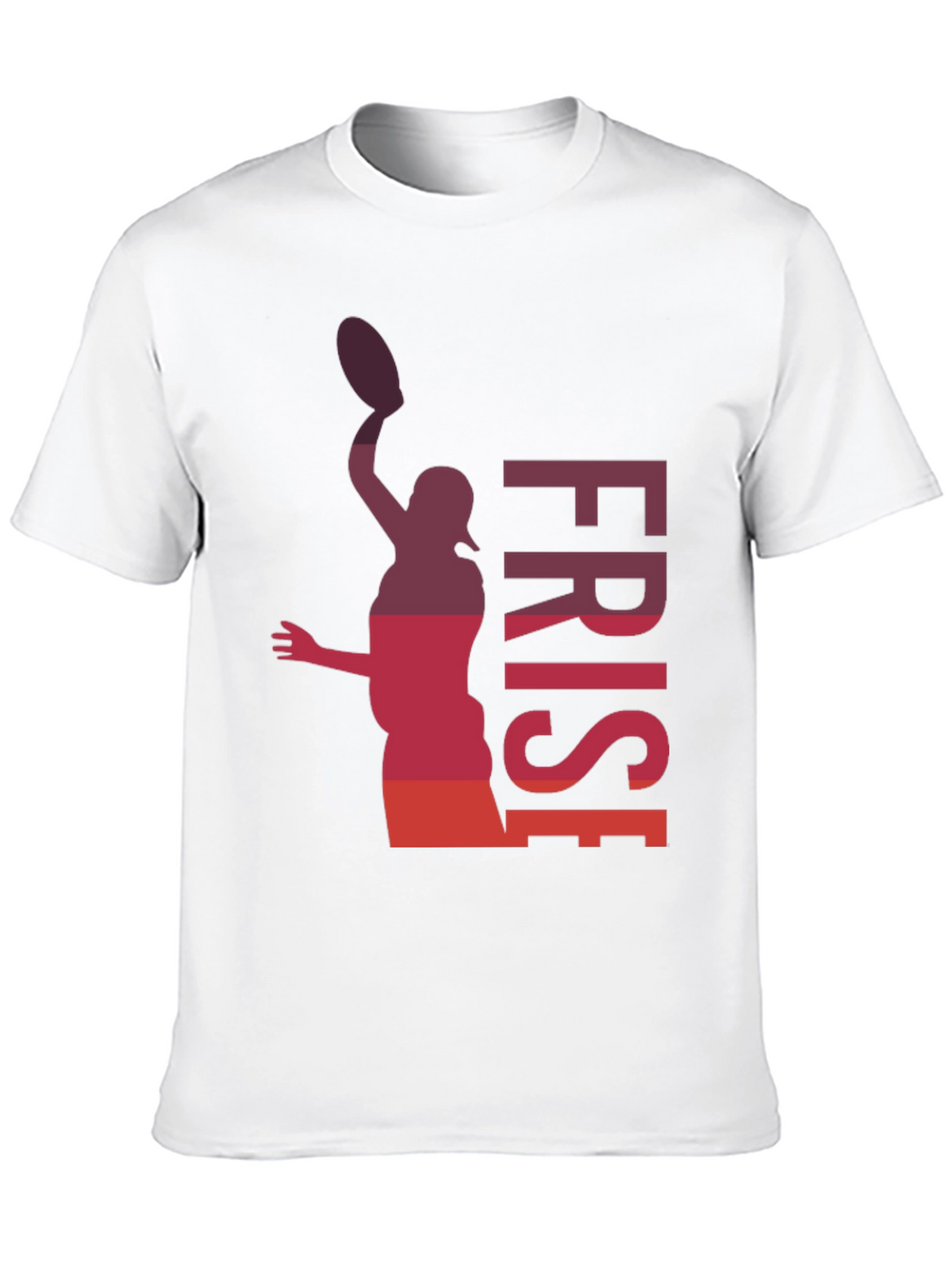 Frisbee Thrower Graphic T-Shirt - Black