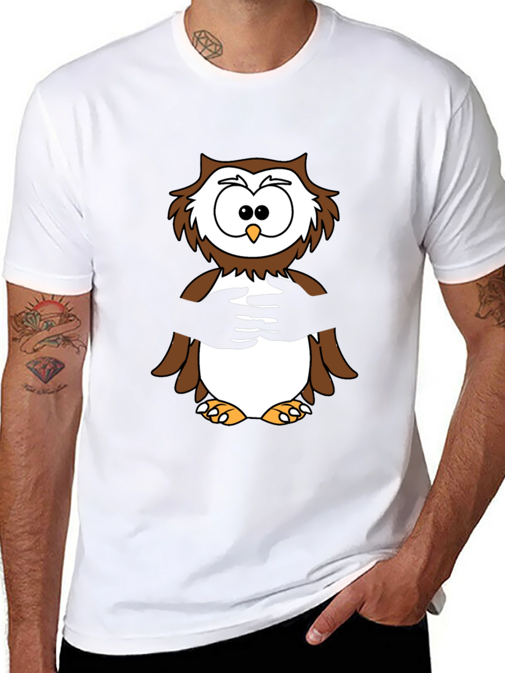 Owl Hug T-Shirt -  Cozy & Fun Design